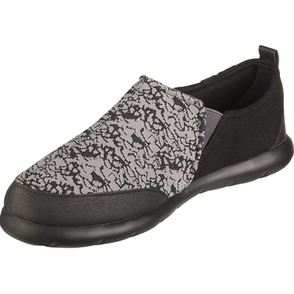 Zenz by Isotoner Men’s Slip-On Shoes Size 12‎ NWT Black Gray Comfort Style